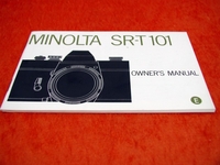 Minolta SR-T 101 Owner's Manual in englisch