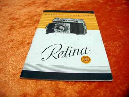 Gebrauchsanleitung: Retina II 30 Seiten von 1937