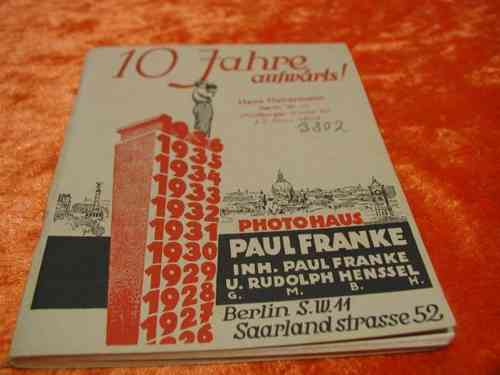 Photohaus Paul Franke Kamerakatalog 1936 / 130 Seiten