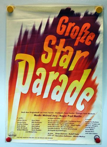 German 50s movie posters big star parade