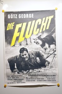Filmposter Die Flucht – Mensch und Bestie 1963