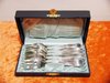 6 cake forks silver Ravinet Denfert Lot 15 to 1890 + Box