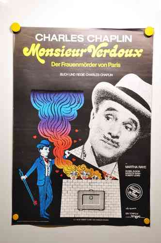 Movie Poster Charlie Chaplin Monsieur Verdoux