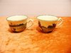 2 x Baden Zell hand painted ceramic Mocca cups