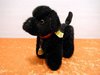 Black poodle Blacky Steiff 1532/12 with collar