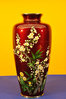 ANDO Japanese ikebana flower vase Porcelain Cloisonne