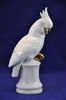 Porcelain figurine Cockatoo white gold painted 50s