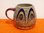 Beer Mug Stoneware Decor: Art Nouveau hand made