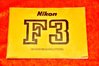 Nikon F3 Bedienungsanleitung in Deutsch