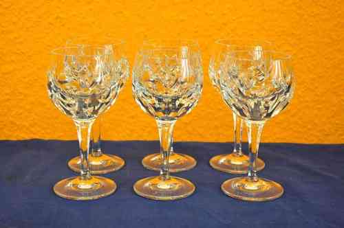 Nachtmann Bamberg 6 crystal glasses for red wine