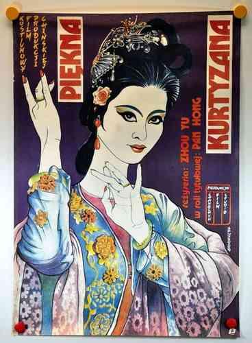 Poster Kurtyzana / courtesan Poland 1984