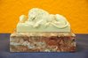 The Dying Lion of Lucerne in 1850 marble / ivory