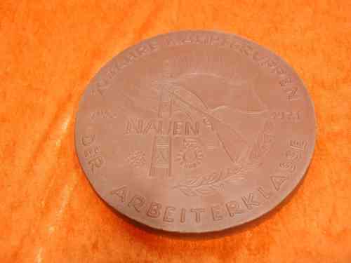 20 years fighting groups Nauen 1953-1973 ceramic plate