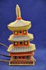 Incense Burner gold carved pagoda by Aerozon