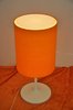 Staff Stehlampe Tischlampe Trompetenfuß Alu/weiß/orange