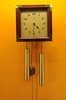 Junghans wall clock with pendulum + weights + gong