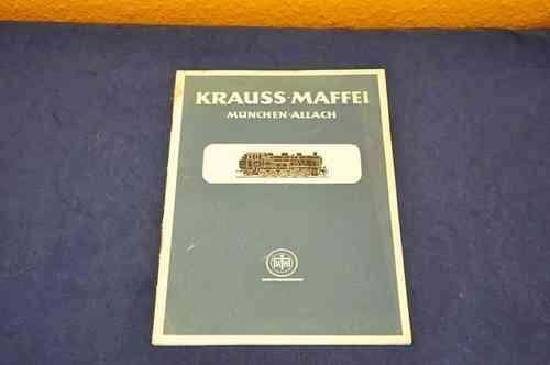Eisenbahn Katalog Krauss Maffei München-Allach von 1946