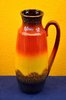 Floor vase Scheurich black/yellow/red lava glaze 47cm