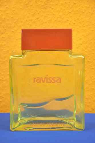 Factice Ravissa giant parfum bottle in Yellow 50s