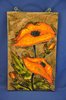 Ruscha ceramic wall Picture plate 767 Poppy Flowers