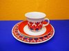 Vintage KAHLA porcelain coffee table ware GDR 1970s