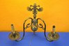 Flemish wall lamp double-headed eagle 2 flames brass