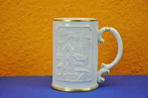 Porcelain beer mug from Höchst collegiate Aschaffenburg