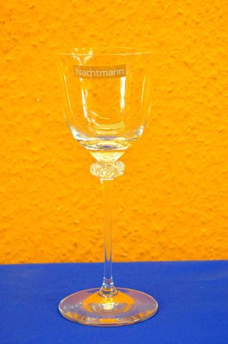 Nachtmann crystal wine glass roses