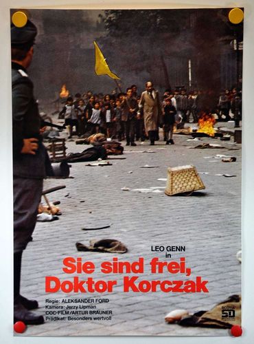 Sie sind frei Doktor Korczak Filmposter 70er Jahre A1