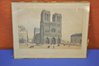 Notre Dame Paris lithography Hand colored Augustins 1870