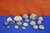 17 versteinerte Seeigel verschiedene Fundorte Größen
