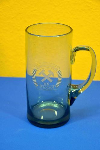 Mining Barbara Festival 1986 smoke glass beer mug