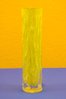 Crystal rod vase yellow Ice optics