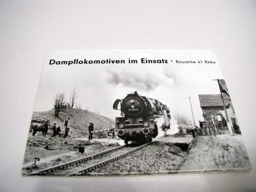 Dampflokomotiven im Einsatz Postkarten Satz