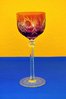 Kristall Weinglas Römer Farbe Rosarot Schleuderstern