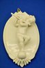 Wall figure Putto playing on flute Art Deco around 1920