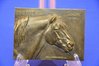 Horsehead Wickrath 1895 bronze plate Pierrot Belg. Rich. Schoenbeck 1908