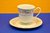 Vintage GDR coffee cup with saucer Flower garlands