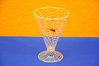 1 drinking glass with enamel spider net