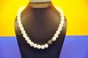 MDI necklace transparent matt beads with rhinestones