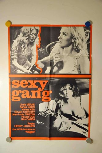 Mid-Century German movie poster Sexy Gang