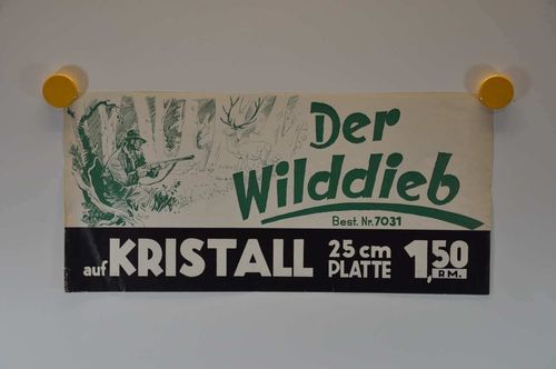 1930s music posters of the Wilddieb crystal records