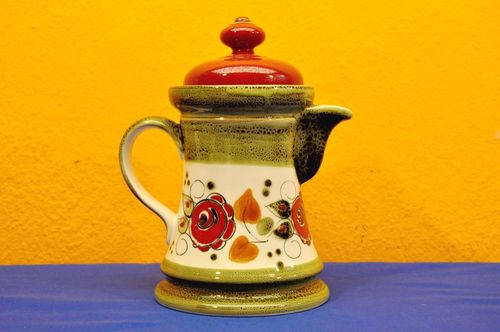 Vintage Schramberg Keramik Kaffeekanne Tirol