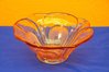 Vintage rosalin glass bowl clear and matt Decor
