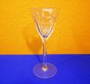 Crystal Wine Goblet with nice cut 6 square stem
