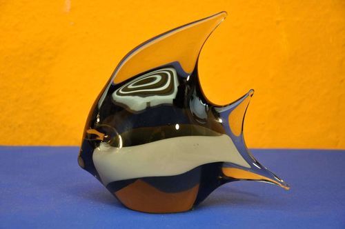 60er Jahre Gral Glas Fisch Design Livio Seguso Murano
