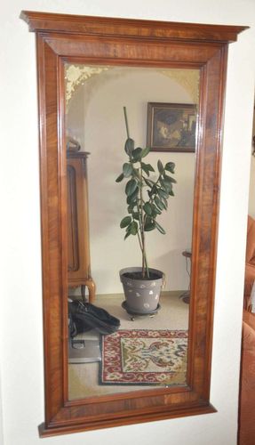 Founder time wall mirror walnut