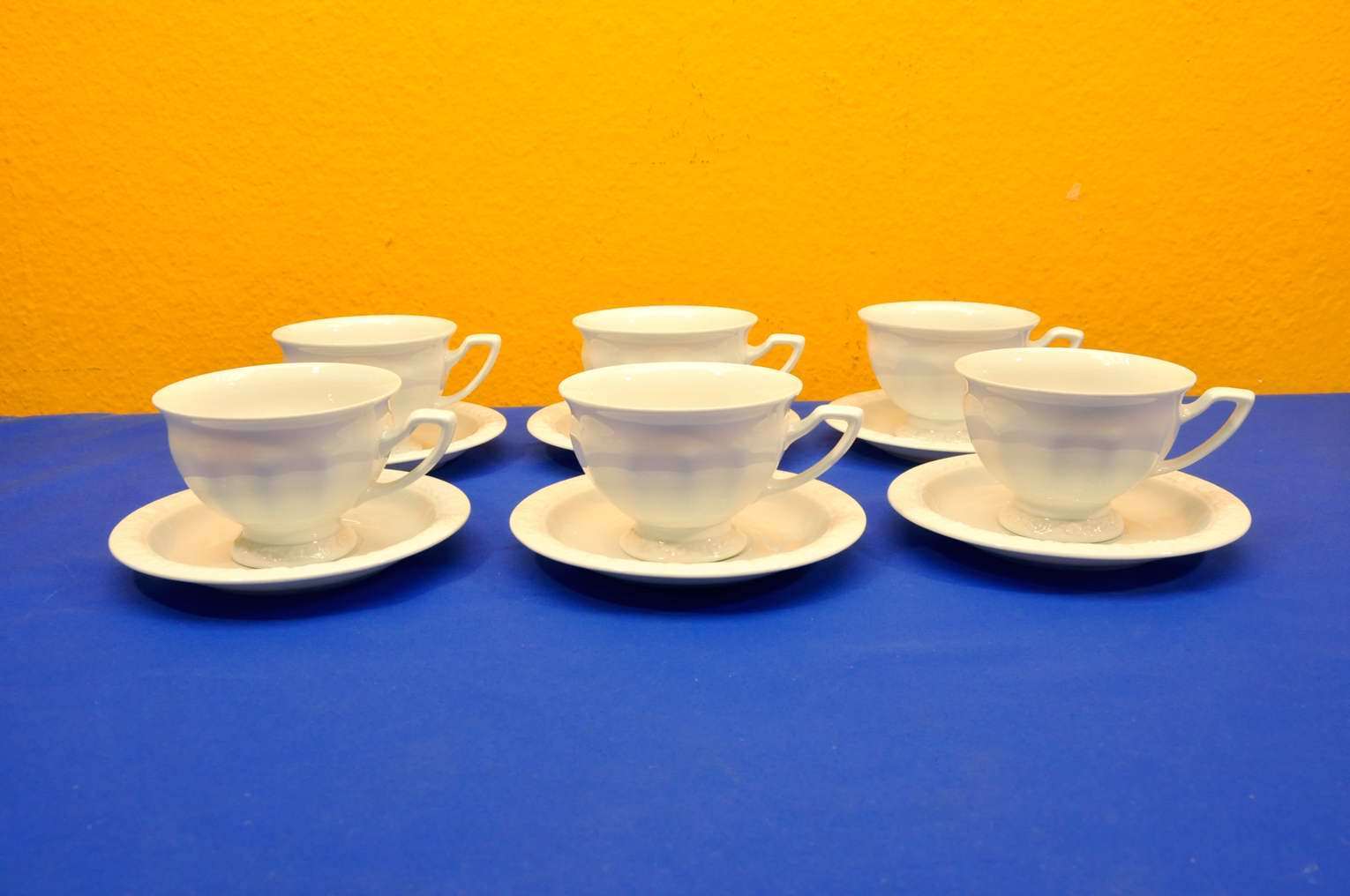 Rosenthal classic Maria weiß Kaffeetasse H 9,5 cm mit Untertasse 1990 Serie 