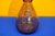 Glaskaraffe mit Blasen und Siegel Bio Amethyst farbend