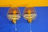2 Sölken Leuchten brass crystal glass wall light 1970s